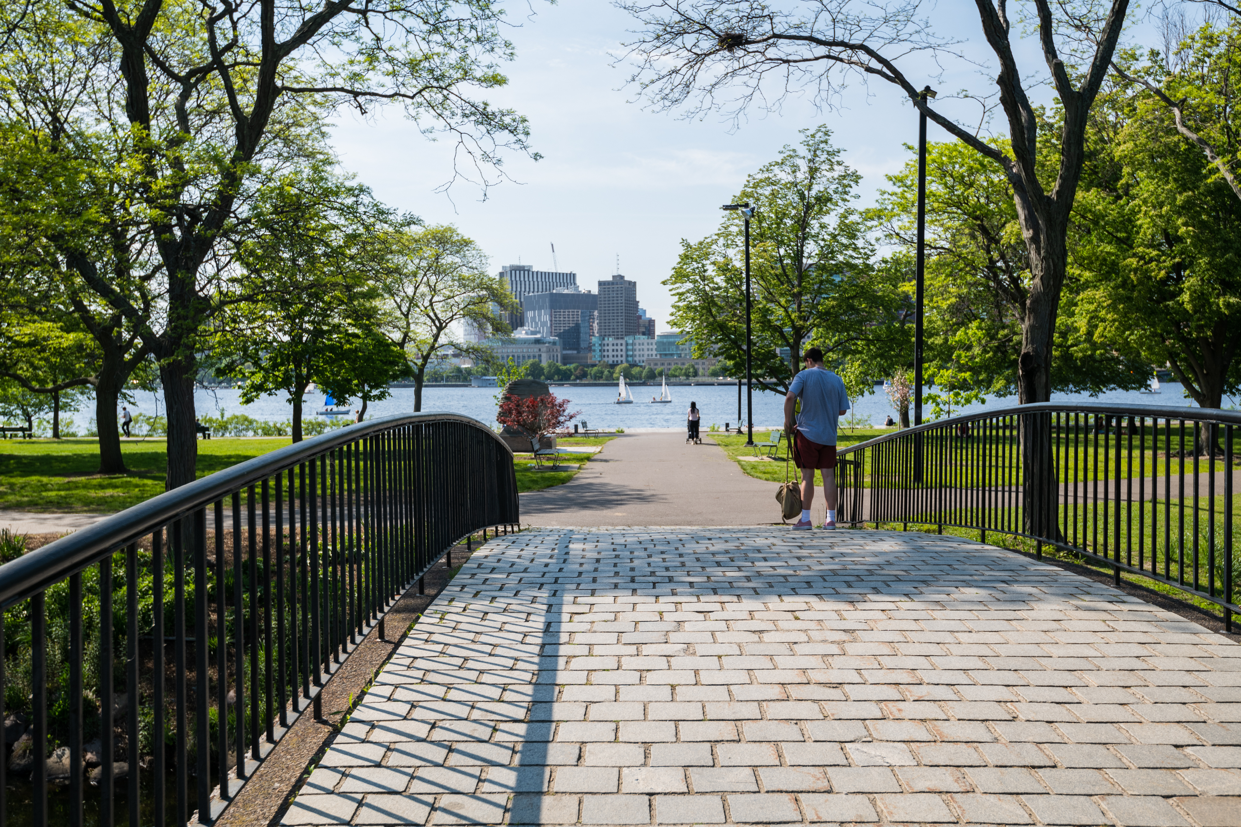 Footbridge to the Charles River Esplanade